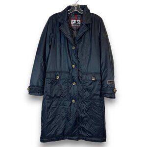 Alp N Rock Black Trench Coat Jacket Oversized Cargo Long Winter Snow Small